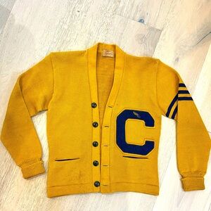 Vintage varsity Letterman Sweater Cardigan